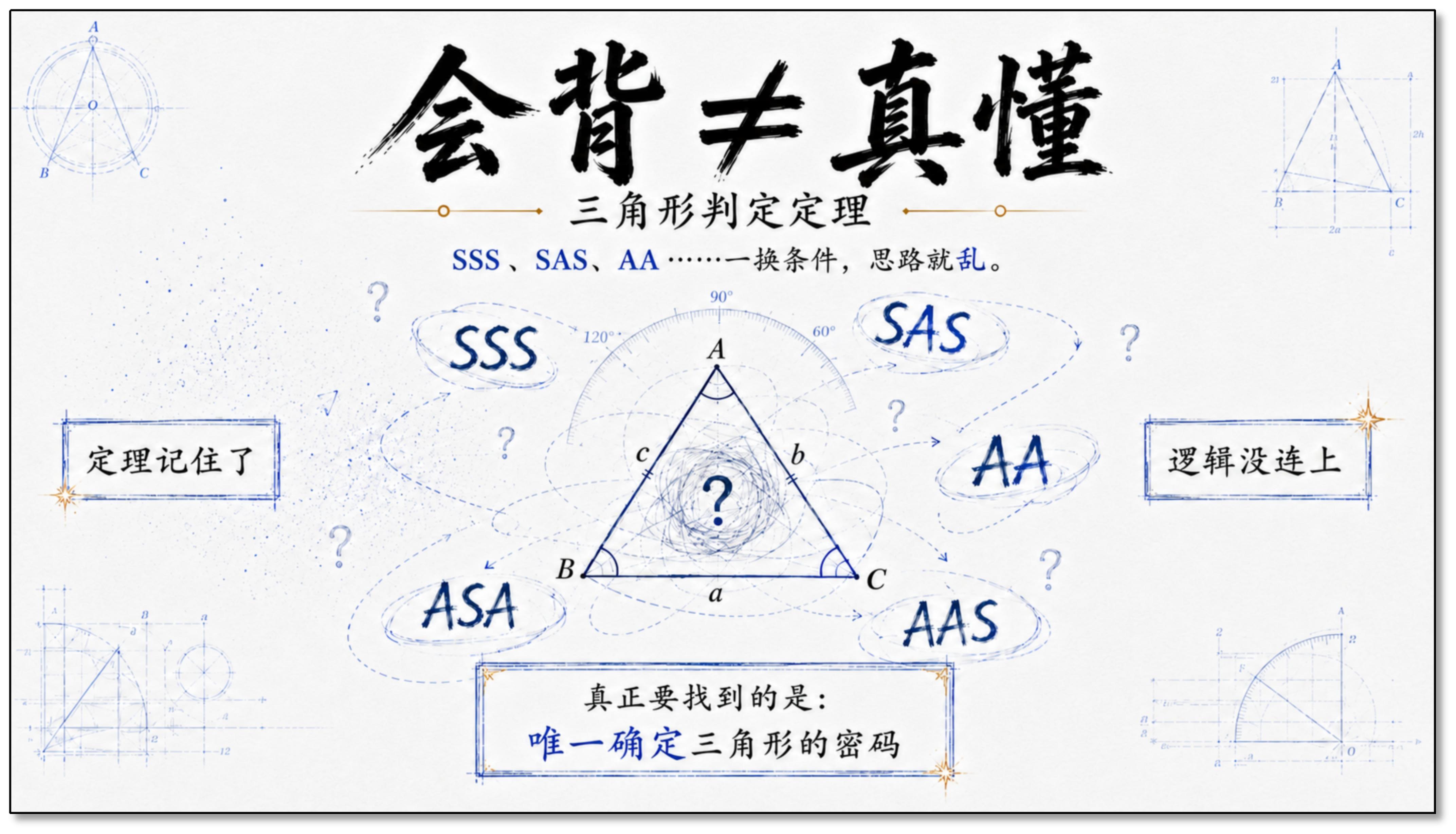 会背不是真懂：三角形判定定理源文插图